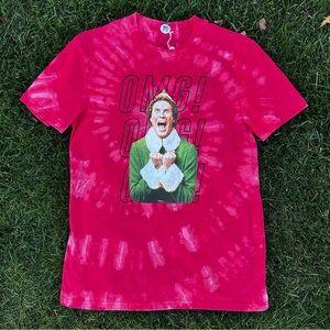 Buddy The Elf Christmas Cheer Reverse Dyed T-shirt Medium